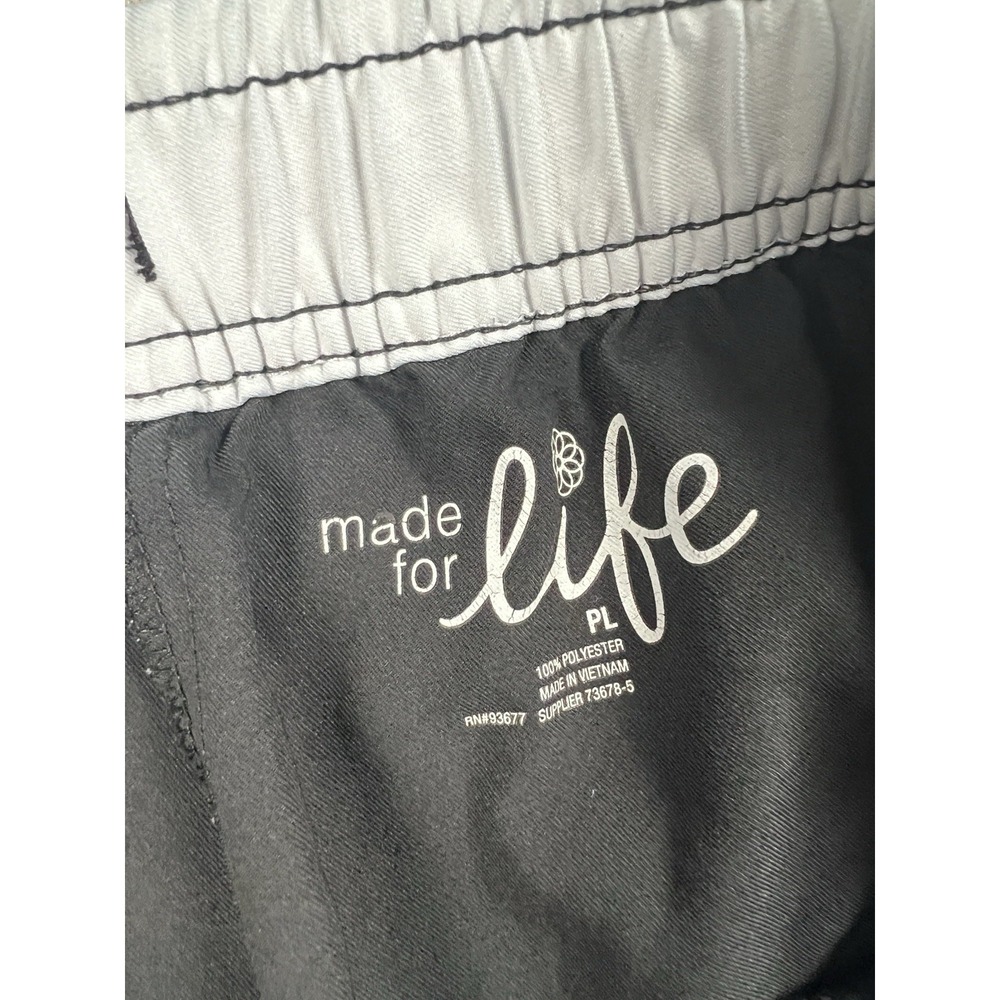 Made For Life Athletic Capri Pants Womens Petite Large PL Black Pull On - Picture 10 of 11